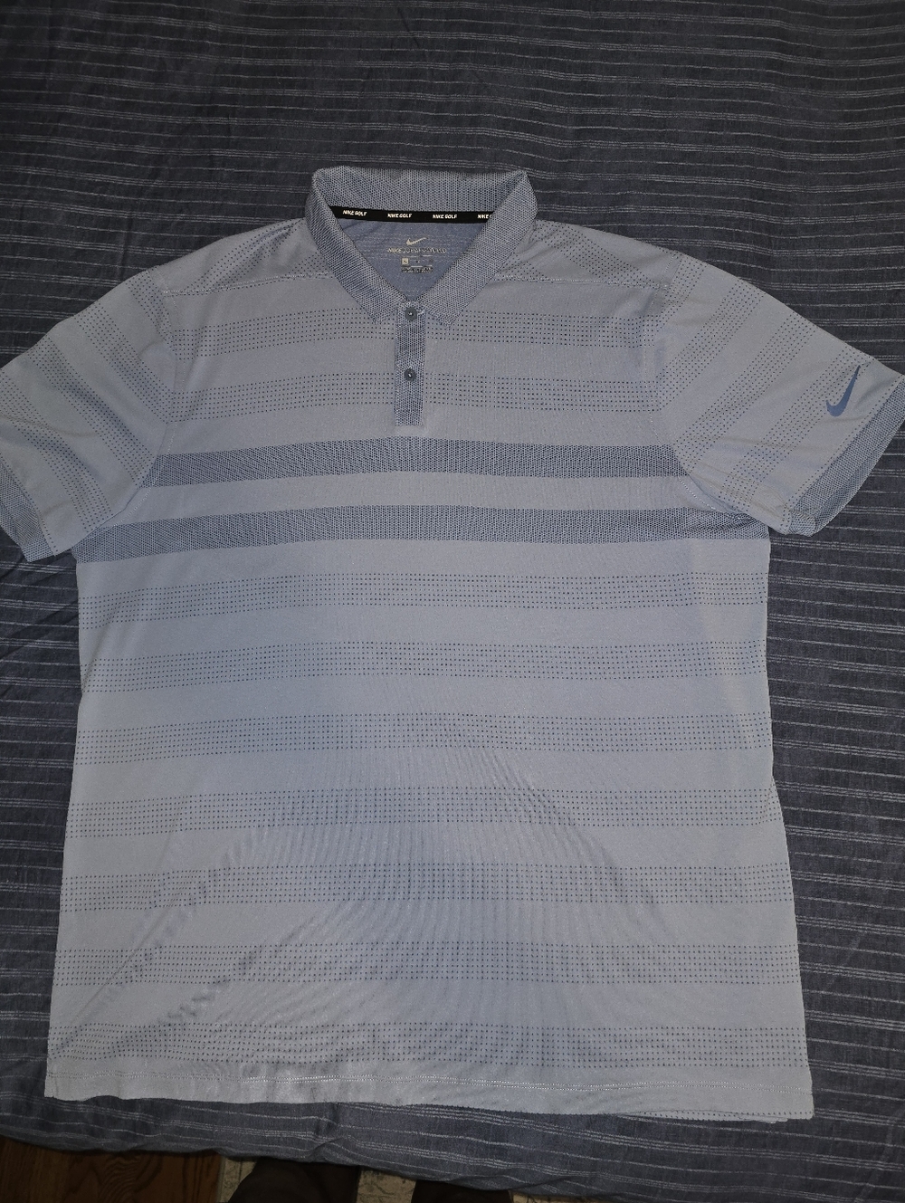 XL - Nike Men’s Dri-fit Light Blue Zonal Cooling Golf Polo (CLEAN)